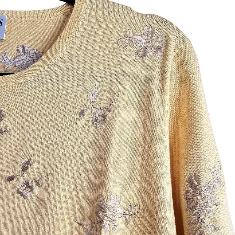 Pendleton Vintage Silk Blend Embroidered Floral S… - image 2